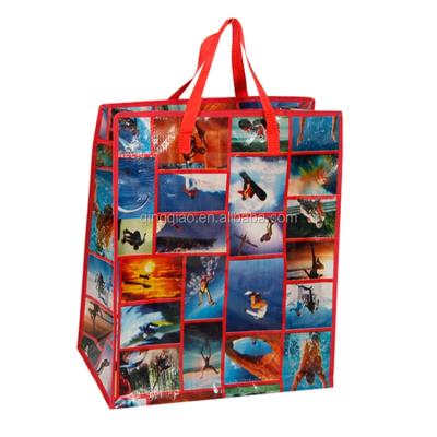 China Eco Friendly Woven Polypropylene Reusable Shopping Bag Waterproof Zipper Closure 20 - 50 Kg for sale