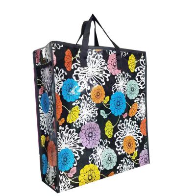 China Zipper Closure Recycled Shopping Bags For Eco Friendly And Waterproof Buyers à venda