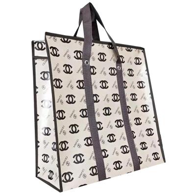 China Eco Friendly Canvas Shopping Tote Bag With Adjustable Strap And Zipper Closure zu verkaufen