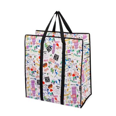 China Custom Printed Plastic Shopping Pp Woven Bag Free Sample for sale