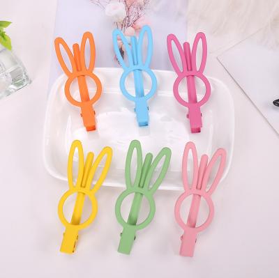 China 7.5cm New Fashion Metal Hair Clips Alloy Color Trendy Female Hair Clips for sale