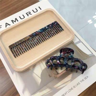 China Popular Design Clip Home Comb Set Acetate Beauty Makeup , Daily Life For Comb for sale