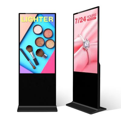 China 43 49 55 Inch LCD Signage Cms Floor Stand Indoor Vertical Touch Screen Interactive Digital Kiosk Advertising Display For Mall for sale