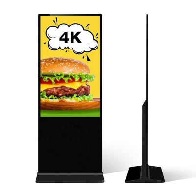 China 65 Inch Indoor Floor Stand Android Tablet Media Player Advertising Player Totem Mall Restaurant LCD Digital Signage for sale