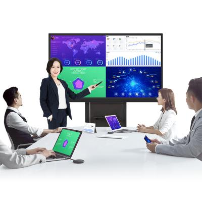 China Education.Training.Office 75 Inch Customization 4K LCD 20 Point Touch Screen Digital Smart Whiteboard All In One Interactive Board For Meeting Room for sale