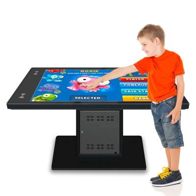 China ISODA Charge 43 Inch Smart Wireless Coffee Table Kids Play Game Interactive PC Multitouch Advertising Equipment For Family Entertainment for sale