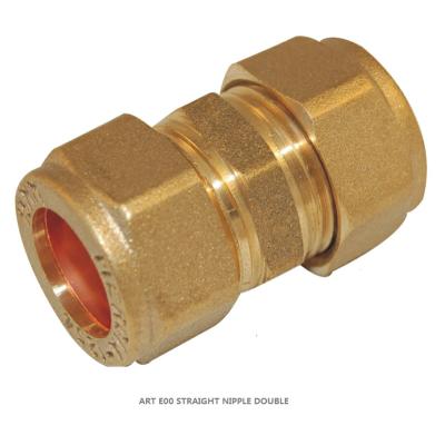 China High Quality Long Life Straight Nipple Double E00 Copper Pipe Fitting for sale