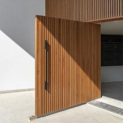 China Sinor Villa Fire Protection Front Exterior Pivot Design Large Modern Design Pivot Wooden Entry Door for sale