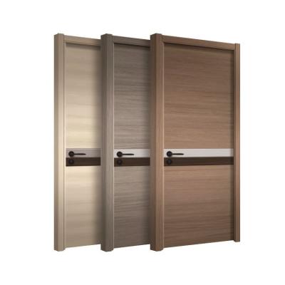 China Custom Bedroom Sound Insulation Single Bedroom PVC Laminated Wooden Door Interior for sale