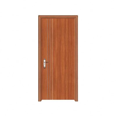 China Sound Insulation White Oak S.Steel Door PVC Laminated Heat Transfer Fire Core Bedroom Door For Project for sale