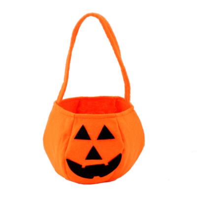 China High Quality/Fashion Halloween Pumpkin Nonwoven Bag Wholesale Portable Halloween Pumpkin Candy Basket Bag for sale