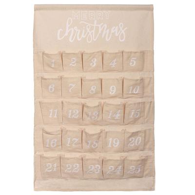 China Wholesale Christmas Advent Calendars High Quality/Fashion Christmas Canvas Decoration Christmas Calendar for sale