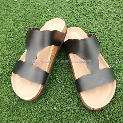 China Fashion Handmade Flat Leather Sandals Monogrammed Summer Anti-odor For Women for sale