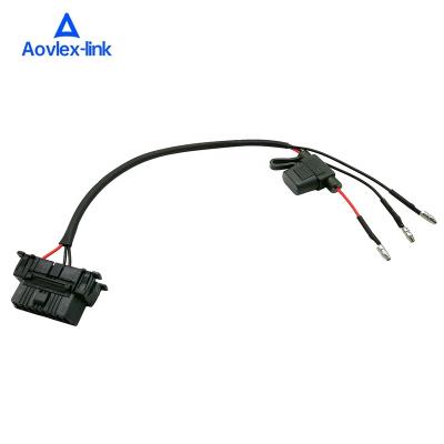 China With Fuse OBD OBD Cable Female To Male Bullet Terminal Cable With Fuse 2A 3A 5A 10A Fuse for sale