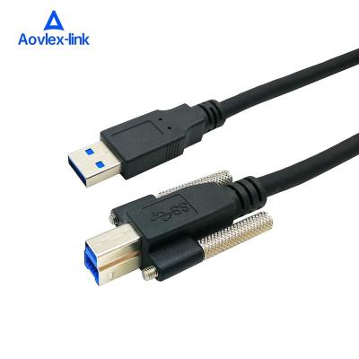 China Convenient USB3.0 Type-A Male To Type-B Male Cable With Dual Screw USB Vision Cable For Industrial Computer for sale