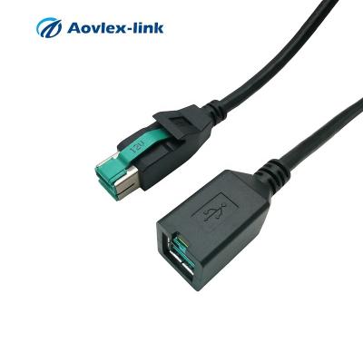 China POS System 12V Powered USB Extension Cable Male To Female Molded Cable for sale