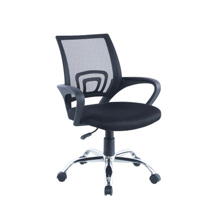 China Adjustable (height) Factory Lift Swivel Mesh Fabric Office Chair With Wheels Meeting Room Casters Chair for sale