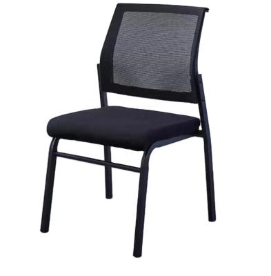 China Other Factory Color Fashion Office Furniture Comfortable Mesh Can Be Stacked Conference Room Office Chair Without Wheel for sale