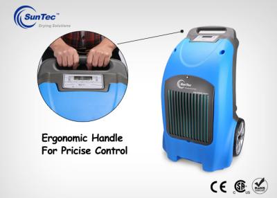 China Large Area Water Damage Restoration Dehumidifier With Fixed Handle 100 Liters A Day for sale