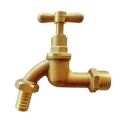 China Modern Home High Quality 1/2 Inch Garden Bibcock Tap Thread Manufacturer Brass Copper Connection Modern Male Apartment NC; ZHE for sale