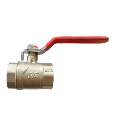 China General Hot Sale Customized Super Nickel Plated Female Threaded Long Handle Forged Brass Ball Valve for sale