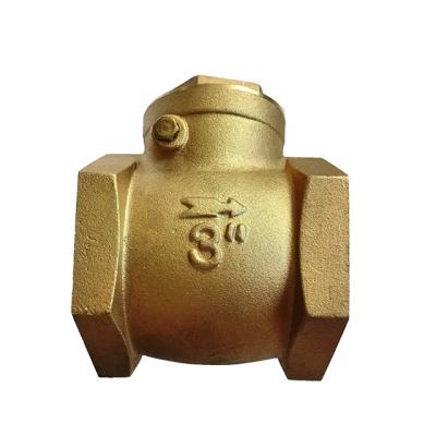 China Wholesale Price DN15-DN100 General Brass Horizontal Swing Non Return Female Check Valve with 1/2 inch-4 inch for sale