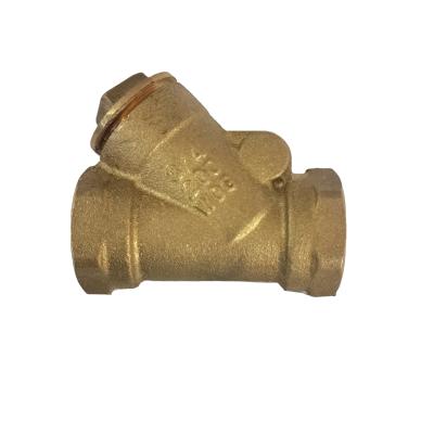 China General Y Type Female Brass Strainer Filter With Y Type Mesh Insert for sale