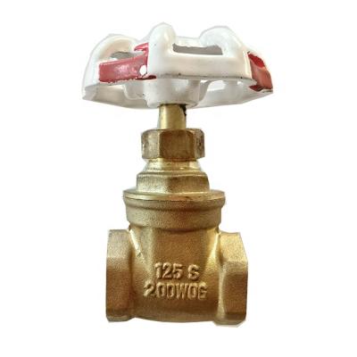 China General Brass Gate Valve With 200 MET Copper Bronze Casting Body for sale