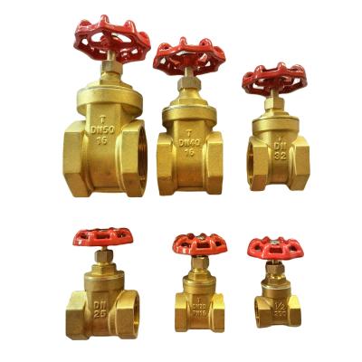 China General brass gate valve dn100 with 1/2 inch-4 inch casting copper bronze body for sale