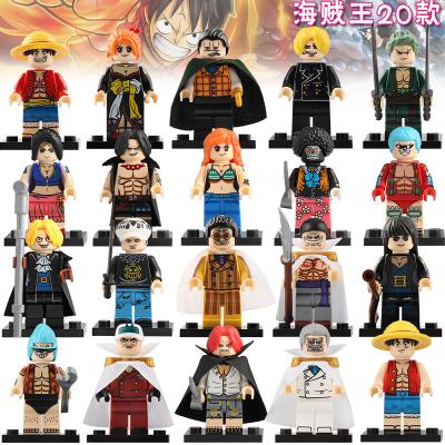 China Japanese One Piece Action Number Legoes Kids One Piece Q Version Anime Figures Luffy/Nami/Zoro 1 Piece Model Toy Building Toy For Gifts for sale