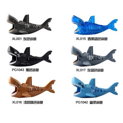 China Building Toy Pirates Mini Captain Caribbean Shark Jack Action Number Set Model Building Blocks Bricks Kids Toys For Boys Gift XL016 for sale