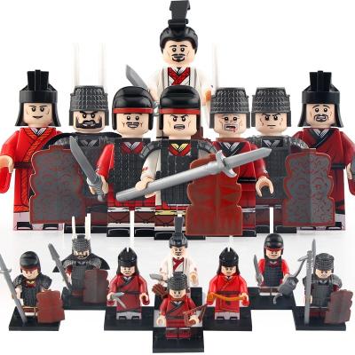 China Ancient Soldier Liu Bang Xiang Yu Army Building Toy KT1092 Main Archer Warrior Weapons Mini Protects Sword Action Number Building Block Toys for sale