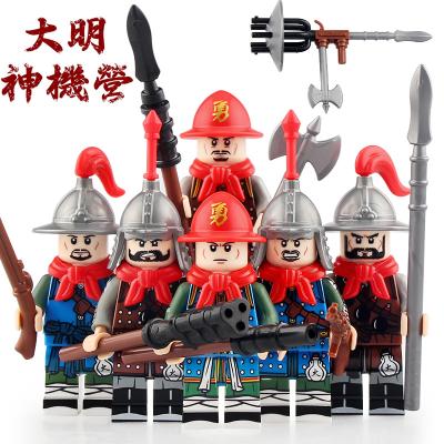 China Construction Toy KT1090 New Soldier Three-Eyed Gunslinger Grenadier Gunner Electric Fast Shooter Protects Swords Building Block Action Number Toy for sale