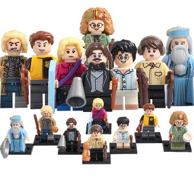 China Dumbledore Hagrid Rowena Ron Model Mini Dobby Action Numbers Toy Magic Harry Series Potters building block diy toys wm6041 wm6040 for sale