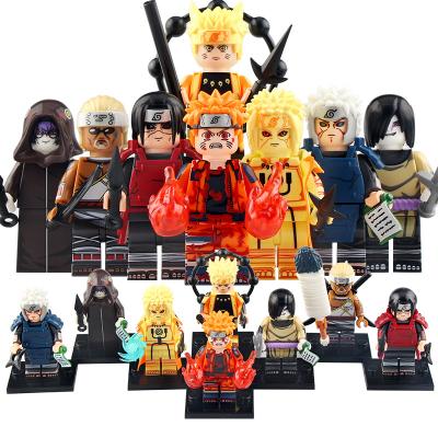 China Hot Senju Tobirama Namikaze Minato Orochimaru Japanese Uzumaki Mini Building Toy WM6108 Anime Building Blocks Action Number Toys for sale