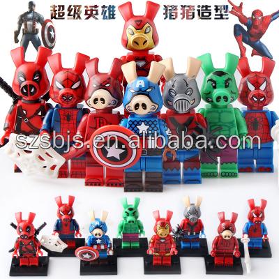 China Crimson Commander Steve Rogers Action Figures Building Block DIY Toy KT1038 Superhero Endgame Tyrant Dynamo Black Widow Tyrant Gift for sale