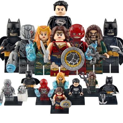 China Super Building Toy X0312 X0334 Superhero Justice League Bat Wonder Woman Flash Dc Building Blocks Toys Mini Blocks Man Figures For Kids for sale