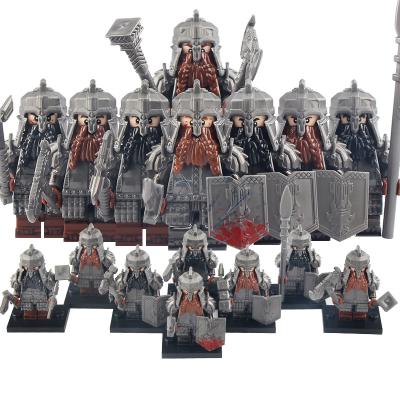 China Building Toy X0314 Warcraft Warrior Bricks Figure Medieval Dwarf Warrior Knights Mini Block Figure Children Toys Gift Building Block Toys for sale