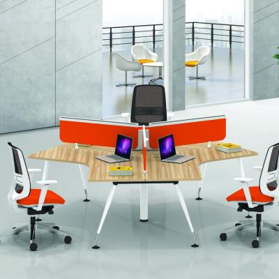 China Factory direct modern simple creative office furniture 6-bit artificial extendable bit 8-bit staff desk for sale