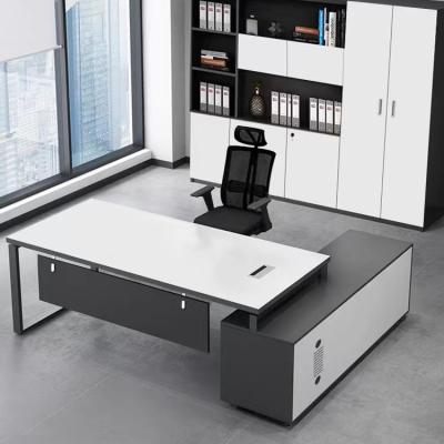 China Manufacturer Sales Manager Office Desk Fashion Simple Office Class Extendable L Shaped Standing Desk Large for sale