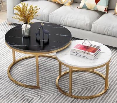 China Creative multifunctional light luxury round table mini modern simple simple living room combination table tea table for sale