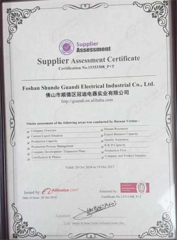  - Foshan Shunde Guandi Electrical Industrial Co., Ltd.