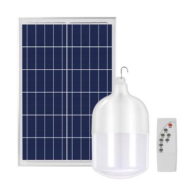 China Wholesale Outdoor Light Portable Garden LED Emergency Bulb Solar Power Led Lamp Light With Plug With Solar Power Panel for sale