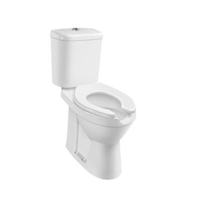 China Double-Flow Medyag OEM/ODM Portable Handicapped Two-Piece Toilet Disabled Bathroom Ceramic Round Toilet Bowl for sale