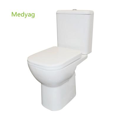 China Hot Selling Two-Piece Toilet Double-Flow P-Trap Wc Ceramic Toiletries Medyag MFZ-89 Europe Sanitary for sale