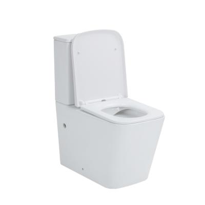 China Medyag New Design MFZ-68CD Ceramic Toilet Rimless Double-Flow Back to Wall WC Toilet for sale