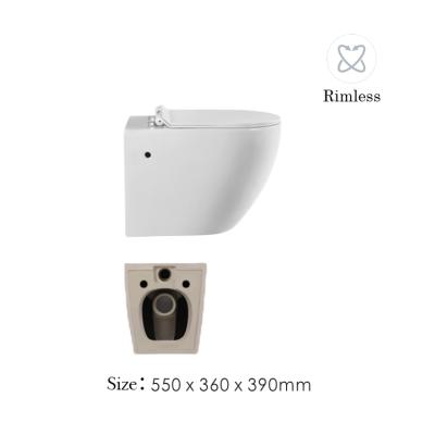 China Medyag YGZ-135 Factory Toilet WC Wall Mount Toilet Inodoro Wash Down Wall-Hung Hidden Cistern Rimless Toilet for sale