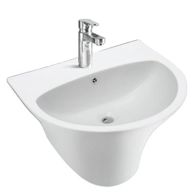 China Medyag Modern Ceramic Wall Hung Basin Vanity Faucets Basin MGP-20 Bathroom Sink for sale