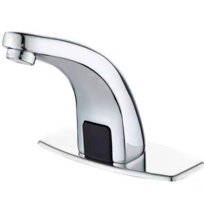 China Automatic Faucet Hot And Cold Sense Bathroom Faucet Mixer Taps Hot And Cold Bathroom Faucet Chrome Sink Faucet Medyag WaterMark for sale