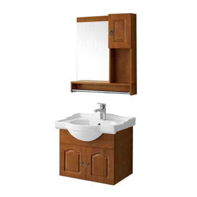 China Modern Modern Bathroom Vanity Plywood Cabinets Over Basin Sink Ceramic Counter Mirror Sets Wall Mounted Bathroom Vanity for sale